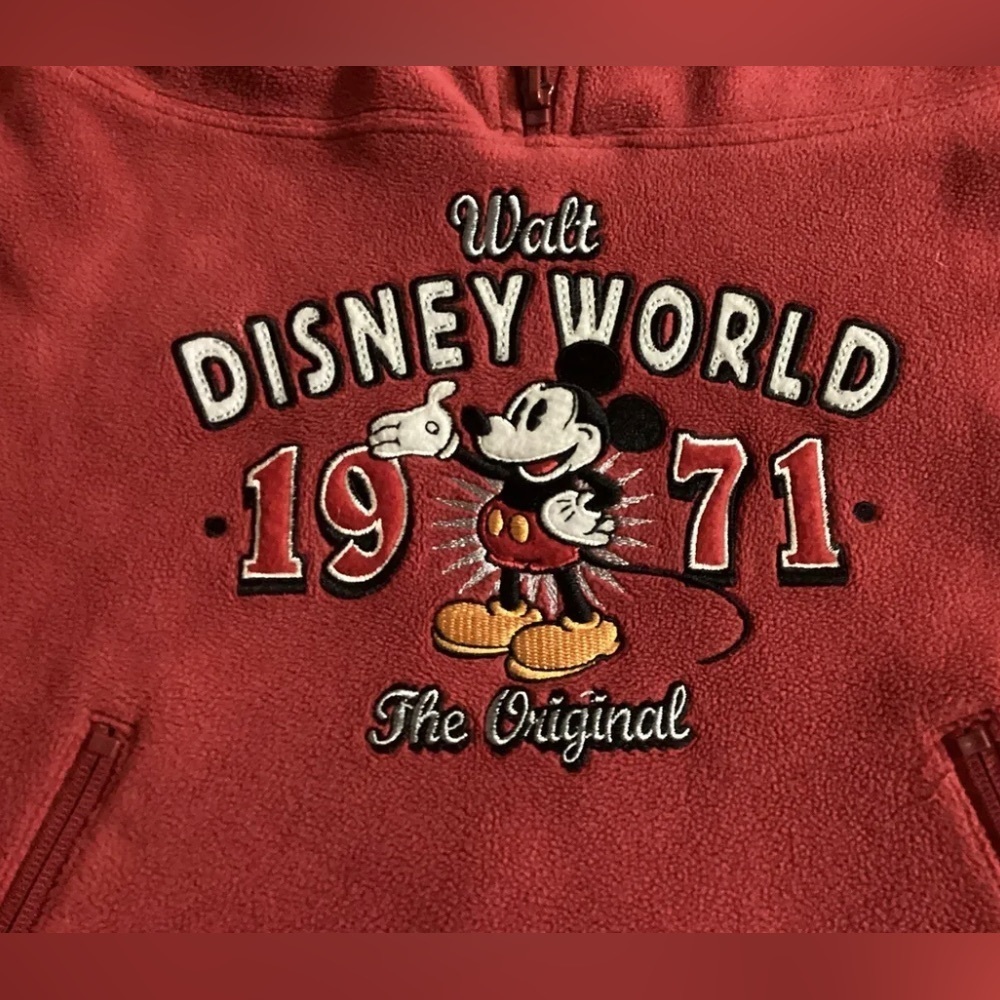 Vintage Original Walt Disney World 1971 Pullover Fleece Kids Size M
